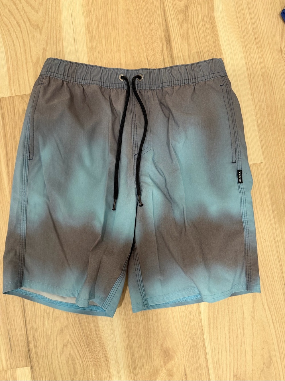 O'Neill Blue and Gray Ombre Swim Trunks